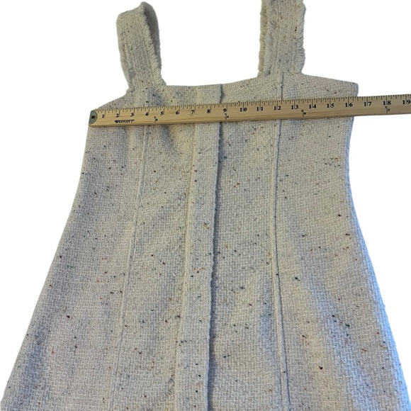 House of Harlow 1960 Ivory Tweed Sleeveless Mini Dress | Size M - Picture 3 of 8